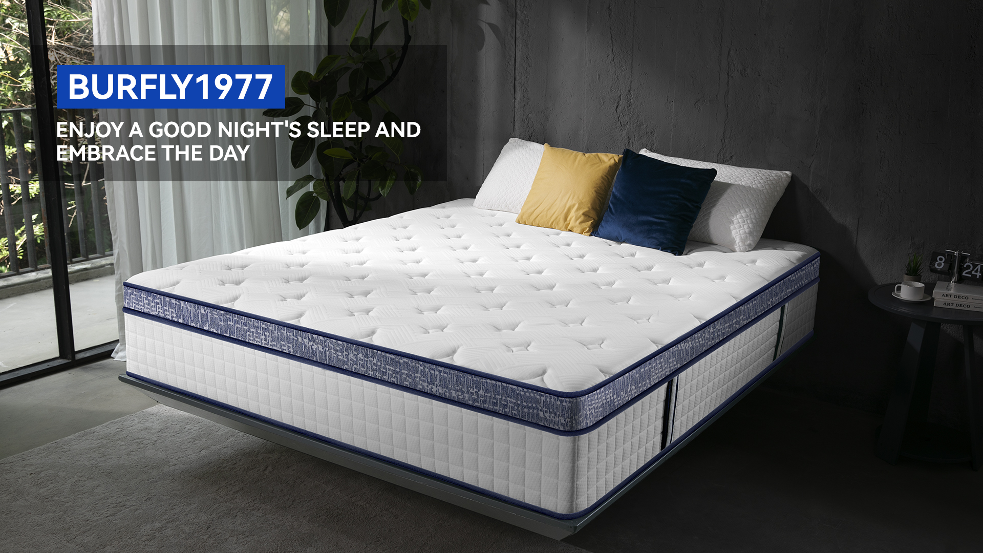 Amazon.com: BURFLY1977 Full Mattress, 12 Inch Hybrid Mattress in a
